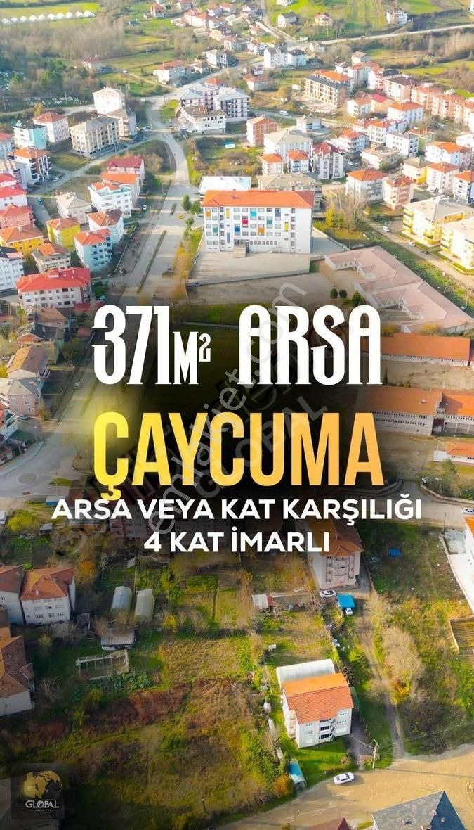 Çaycuma Pehlivanlar Satılık Konut İmarlı Global Dan Çaycuma Merkezde 380 M2 Satılık Arsa