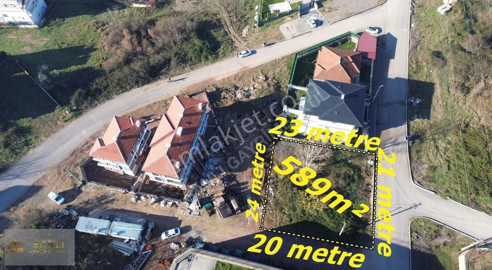 Derince Mersincik Satılık Konut İmarlı Şanlı Gayrimenkulden Derince Çınarlıda Köşe Konumda 589m² Arsa