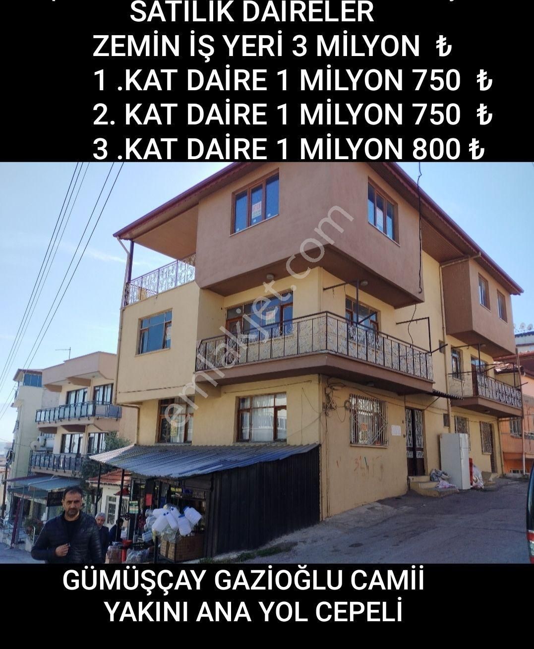 Merkezefendi Gümüşçay Satılık Daire Gümüşçay Gazioğlu Camii Karşısı Oanayol Cepeli Daireler .isparta Karaçor