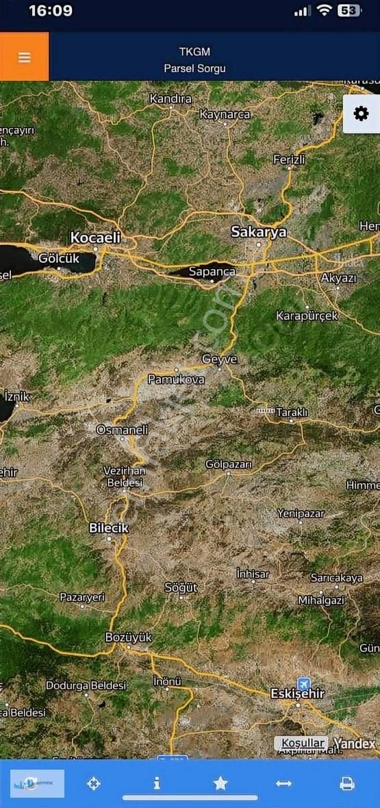 Taraklı Hacıyakup Satılık Tarla Sakarya Taraklı Hacı Yakupta 2176 M2 Fırsat Tarla