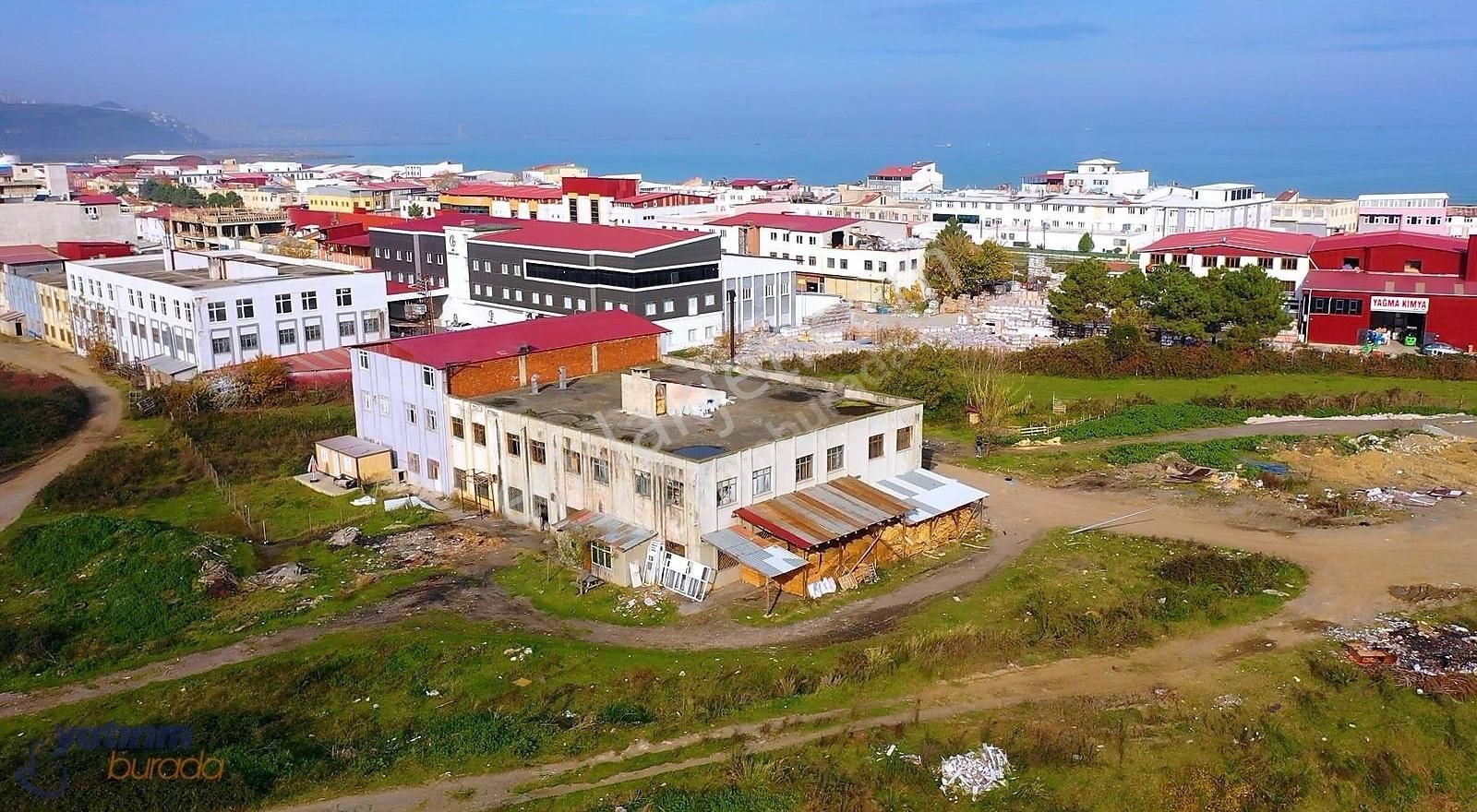 Samsun Tekkeköy Satılık Fabrika Kirazlık Sanayi Bölgesinde İki Yola Cephe Satılık Dükan