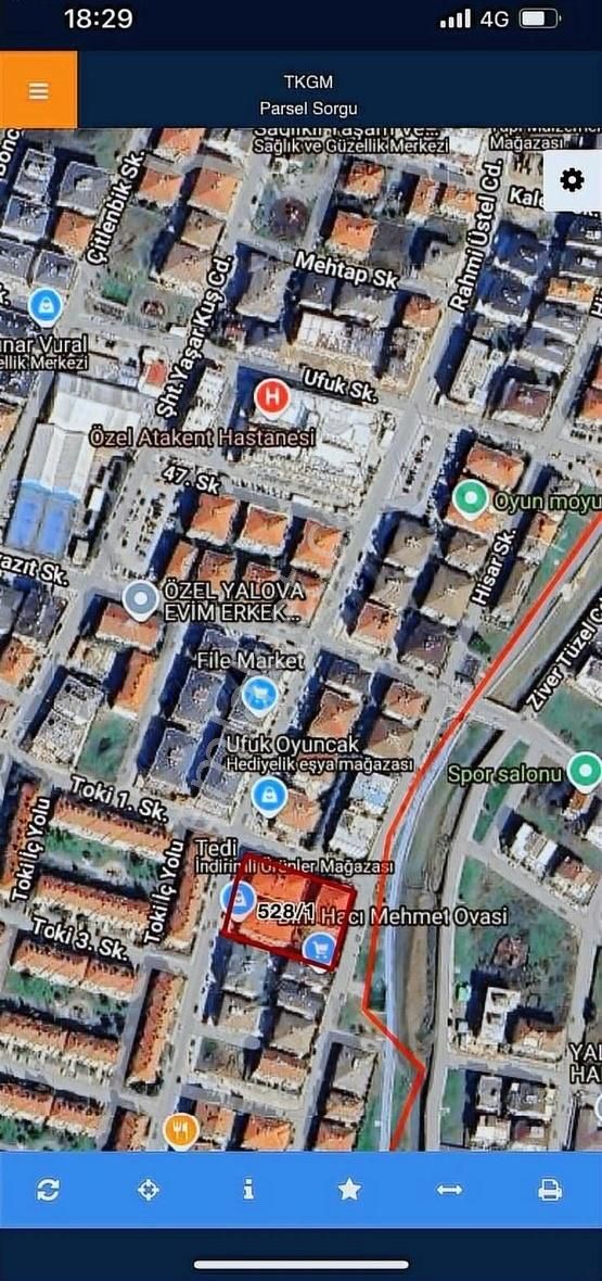 Yalova Merkez Adnan Menderes Kiralık Daire Adnan Menderes'te Hastaneye 100 Metre Mesafede Kiralık Daire