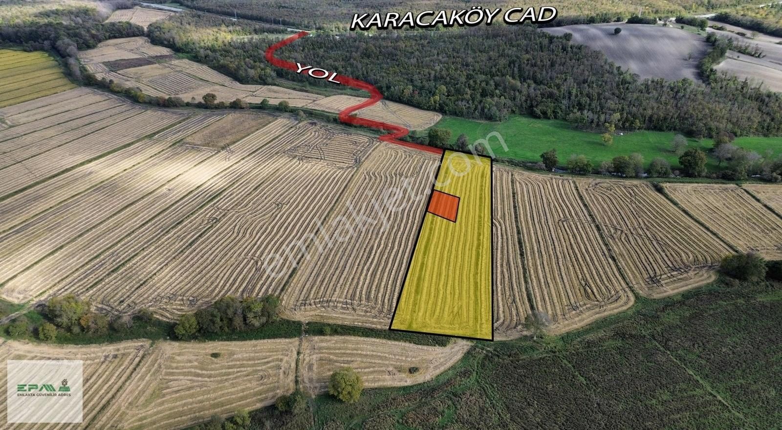 Çatalca Çiftlikköy Satılık Tarla Epa Tekbirden Çiftlikköyde Çaplı 303 M2 Fırsat Arazi