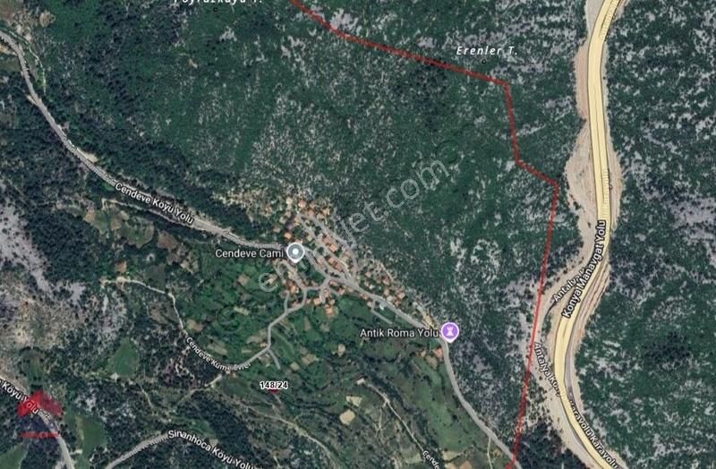 Antalya Akseki Cendeve'de Satılık Tek Tapu Tarla - Görsel 12