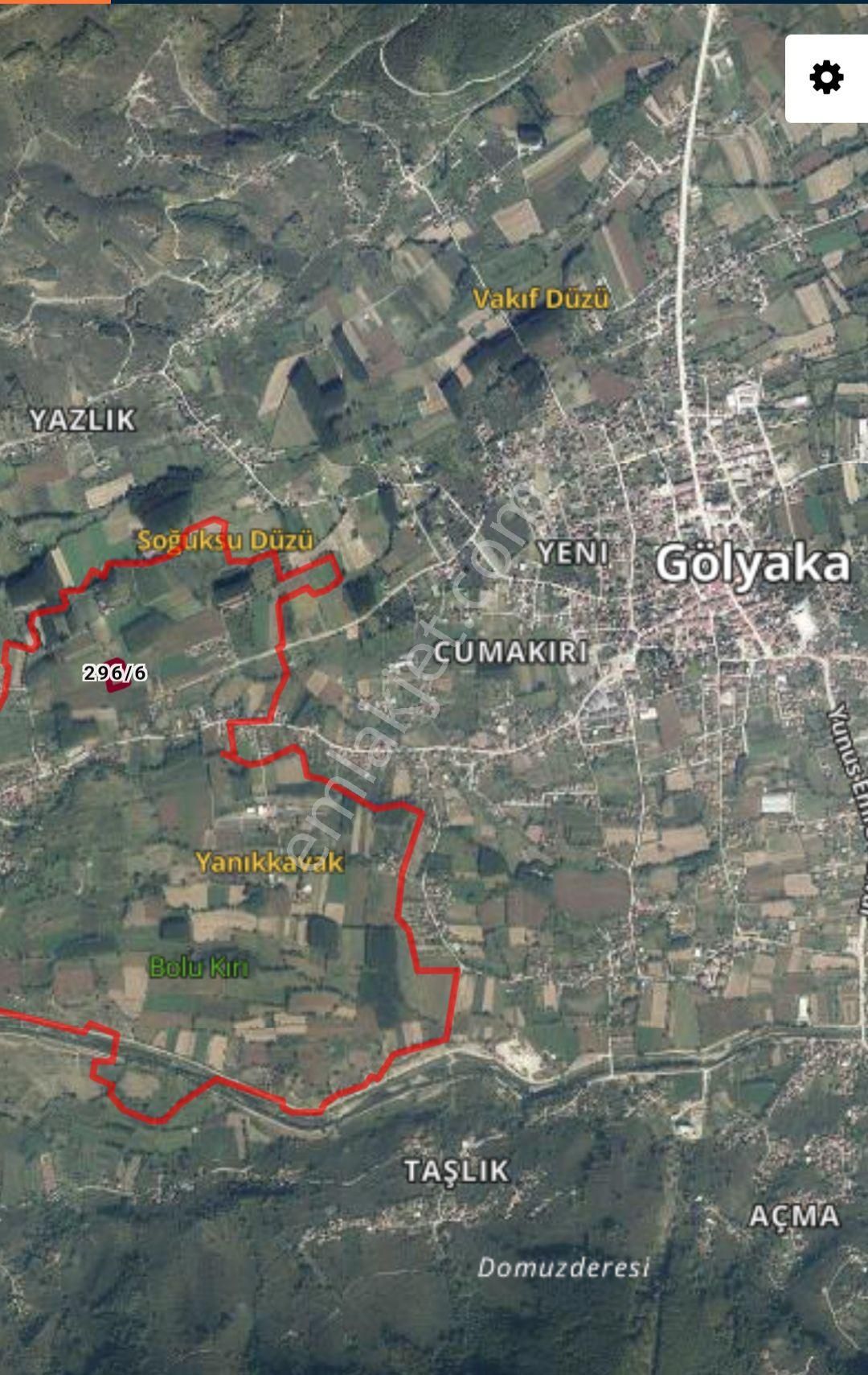 Gölyaka Cumakırı Satılık Tarla Merkeze 1.4 Km Yatırımlık Fındık Bahçesi