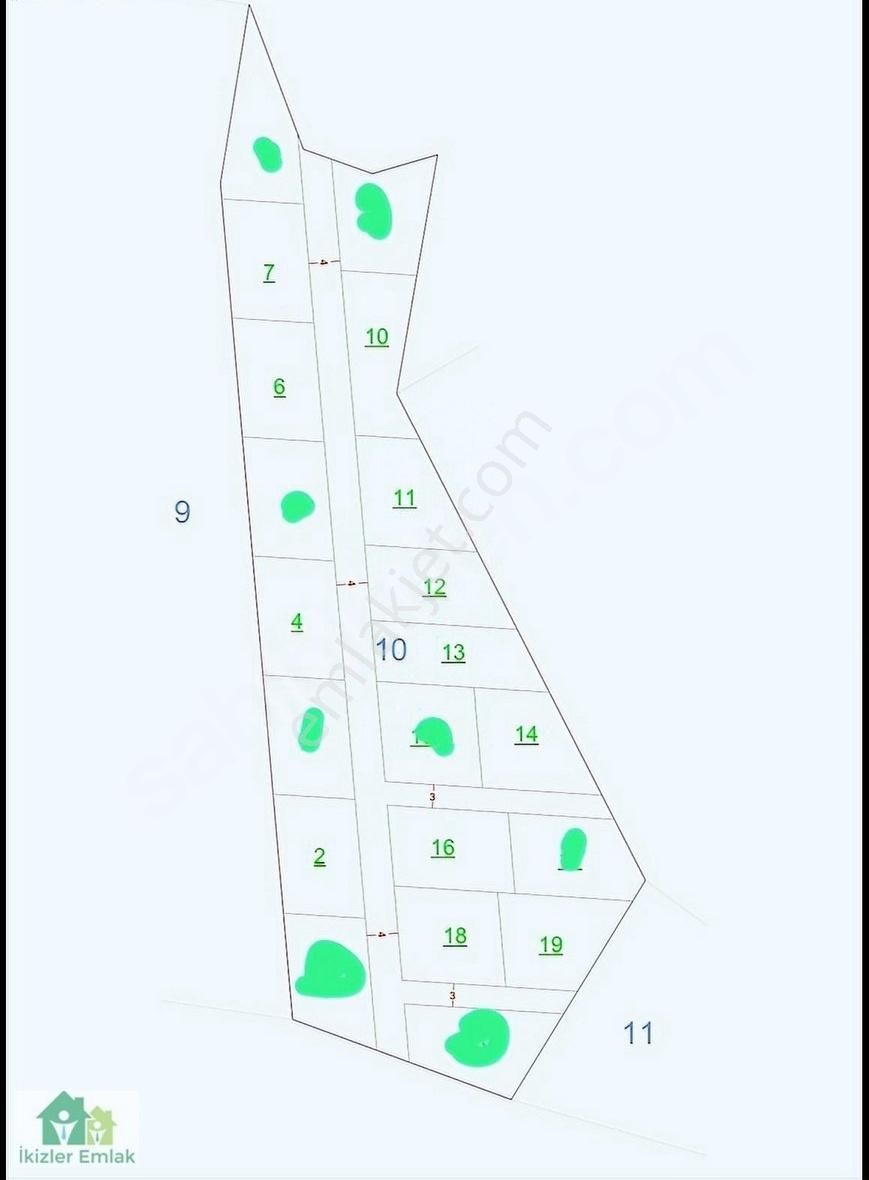 İzmir Güzelbahçe Çamlı'da Satılık 190m2 Resmi Tapulu Arsa - Görsel 8