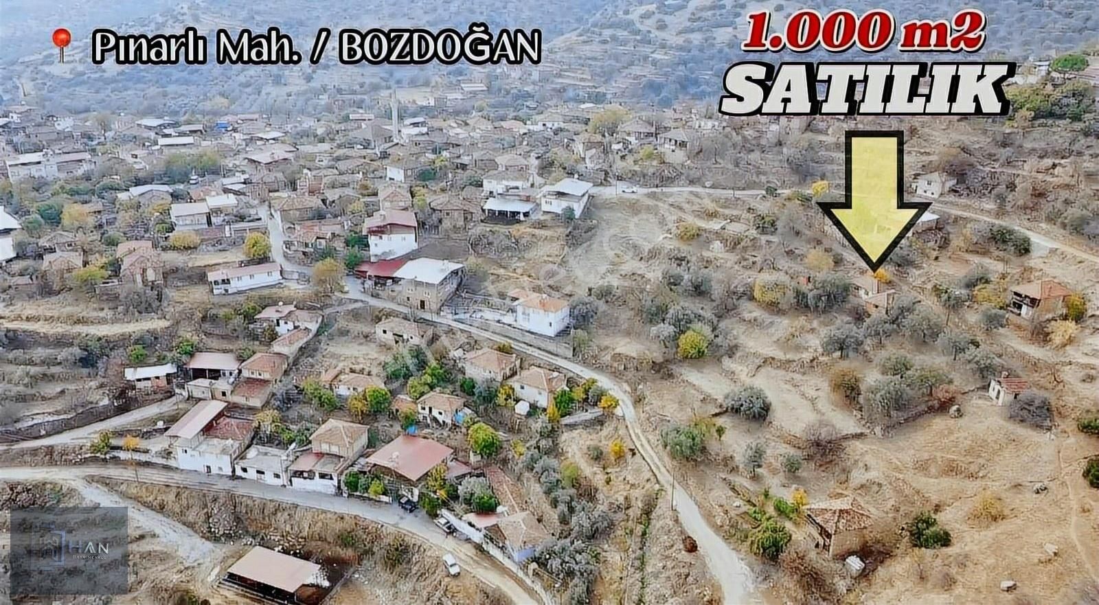 Bozdoğan Pınarlı Satılık Müstakil Ev Han Gayrimenkul'den Panoramik Manzaralı 1000 M2 Satılık Köy Evi