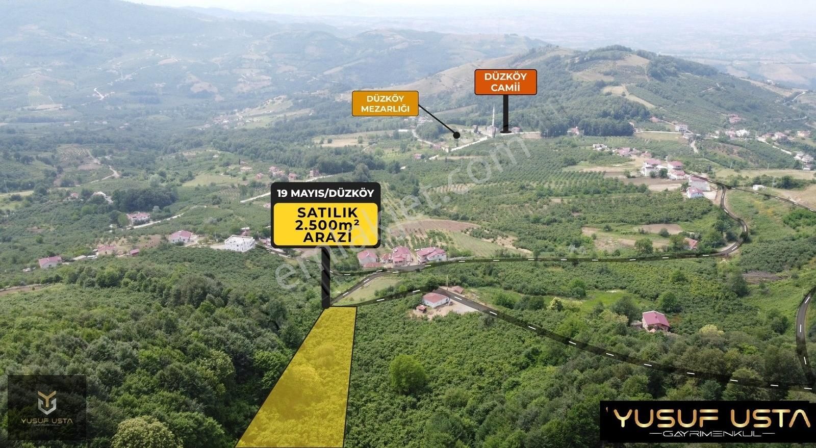 Yusuf Usta Gayrimenkul'den Düzköy'de Satılık 2500m² Fındıklık - Görsel 19