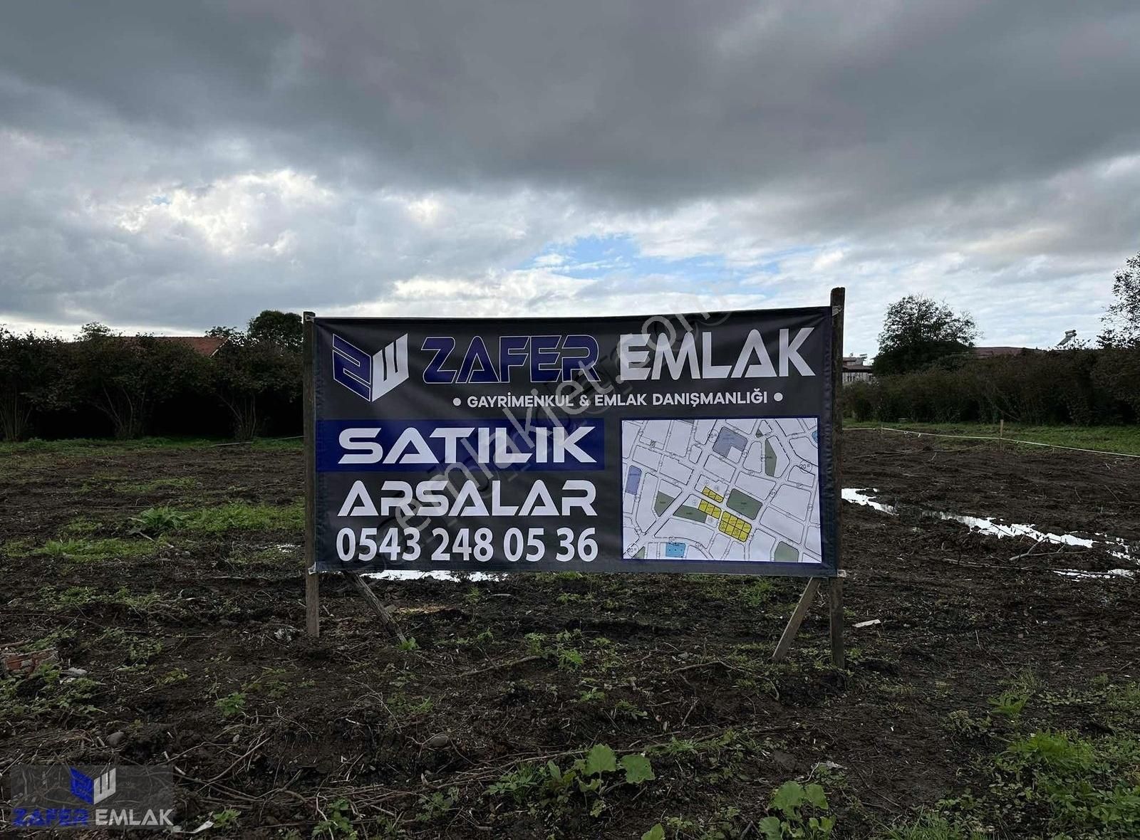 Çarşamba Çay Satılık Ticari İmarlı Zafer Emlak'tan Satılık Parsel Parsel Arsalar Toplam 6.393 M2