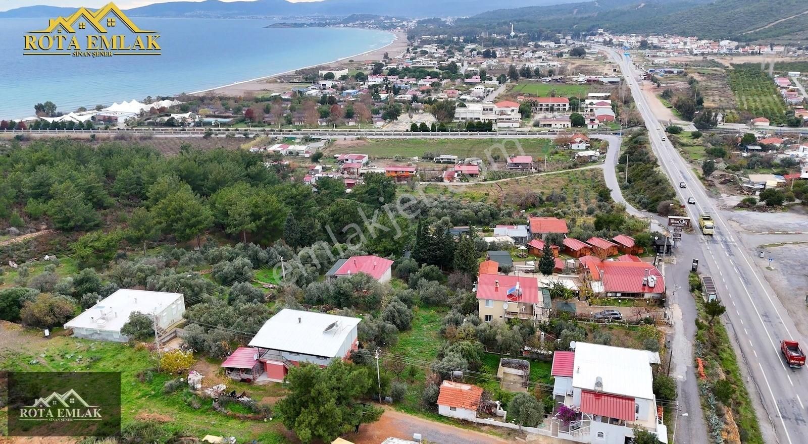 Menderes Gümüldür Atatürk Satılık Tarla Rota Emlak'dan 506 M2 Günü Birlik Turizim İmarlı Satılık Arsa