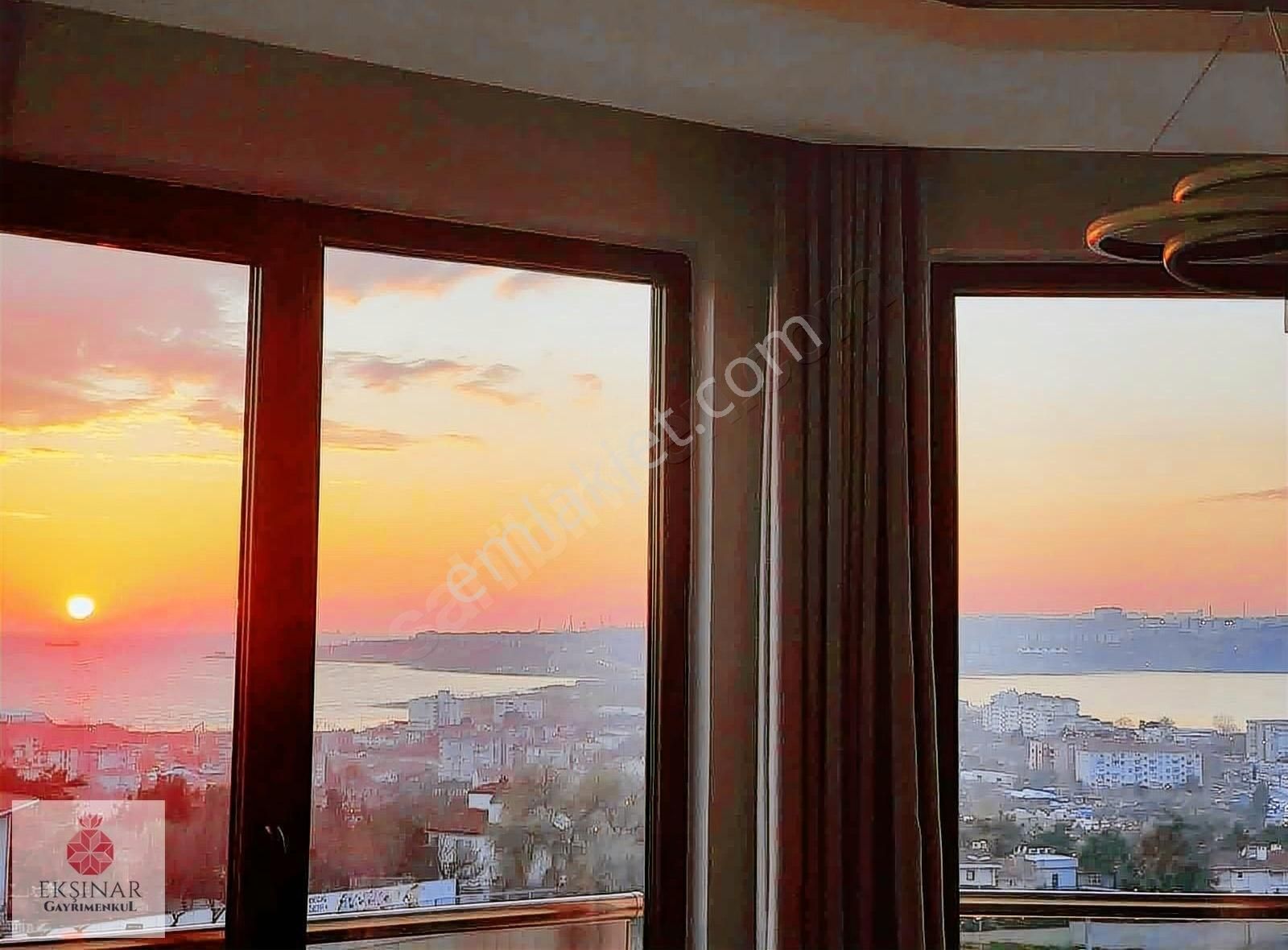 Küçükçekmece Cennet Marmaraya Yakın Kiralık Daire Ekşinar Gayrimenkul'den Deniz Manzaralı Kiralık Eşyalı Daire