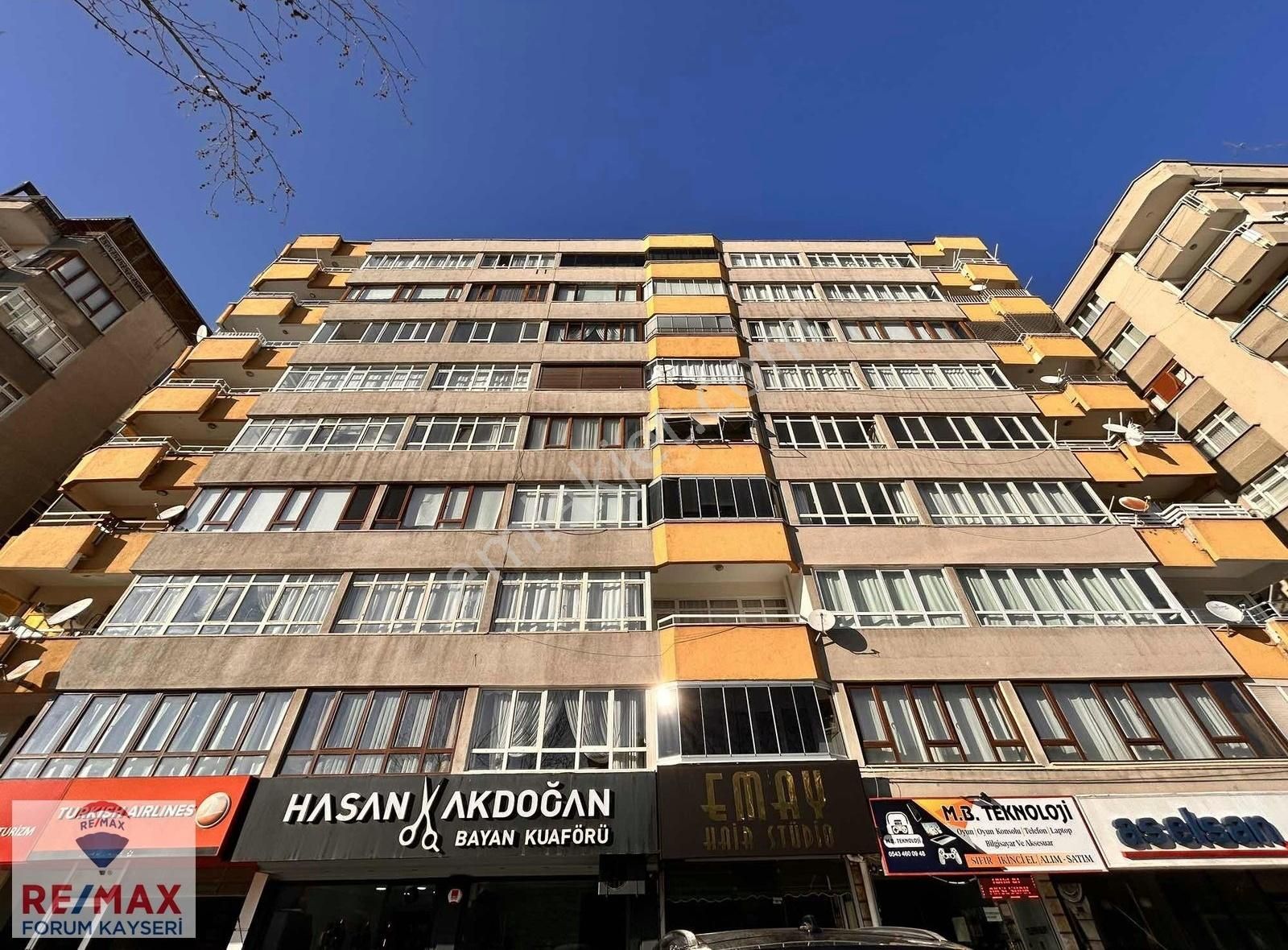 Kocasinan Mimarsinan Satılık Daire Sivas Cadddesi Üzerinde 3+1 160m2 Satılık Daire