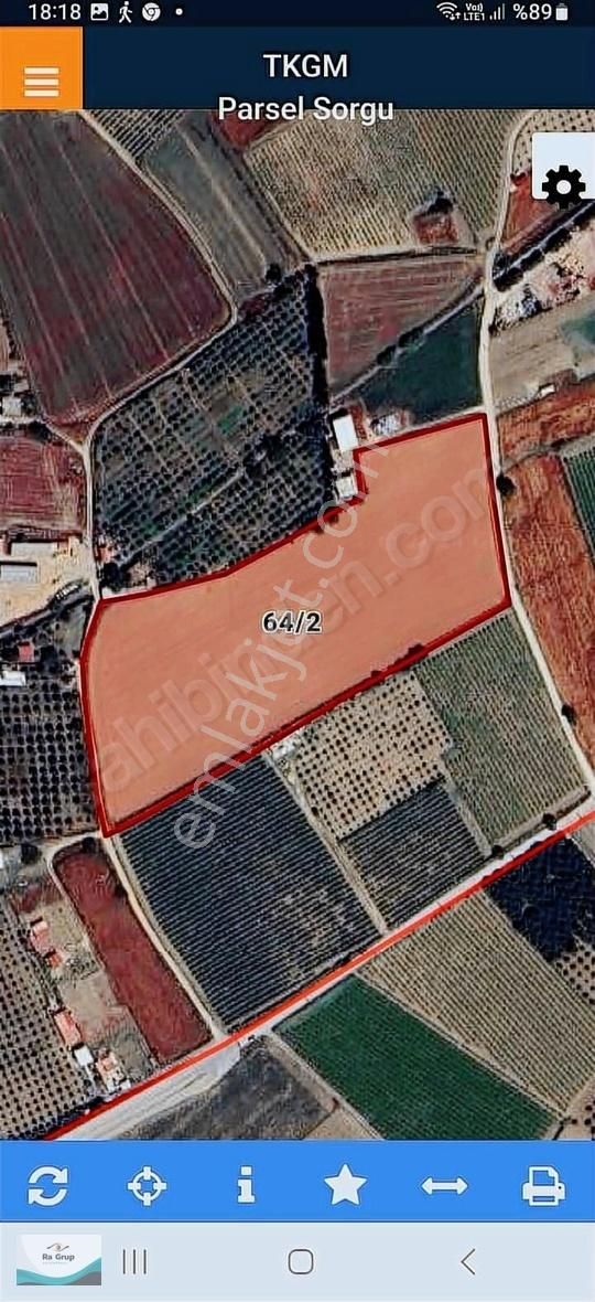 Menemen Mermerli Satılık Tarla Menemen Merkeze 900 Metre Mesafede 26.894 M2 Çok Amaçlı Arazi