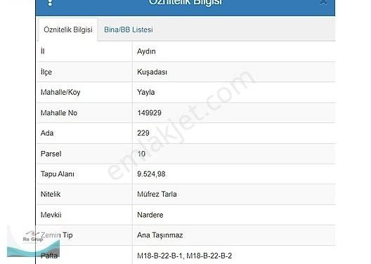 Kuşadası Milli Park Sisam Adası Ve Deniz Manzaralı 9424 M2 Arazi - Görsel 3