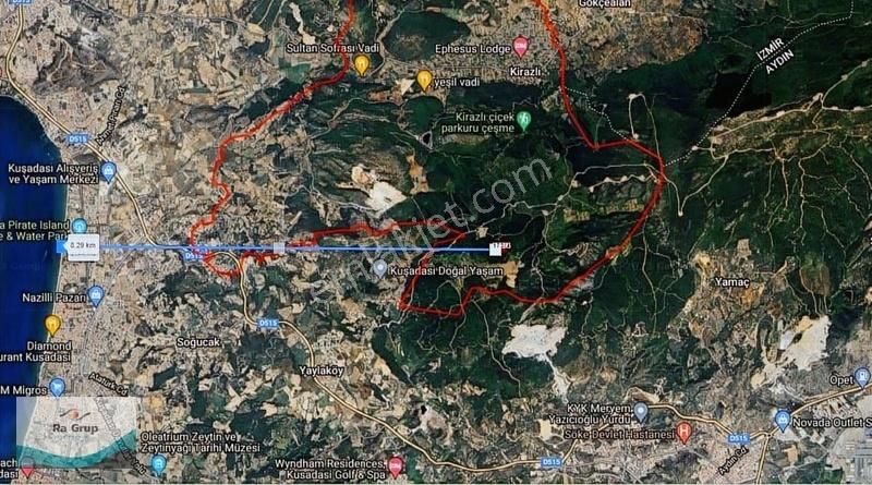 Kuşadası'nda Deniz Ve Orman Manzaralı 32597m2 Arazi - Görsel 7