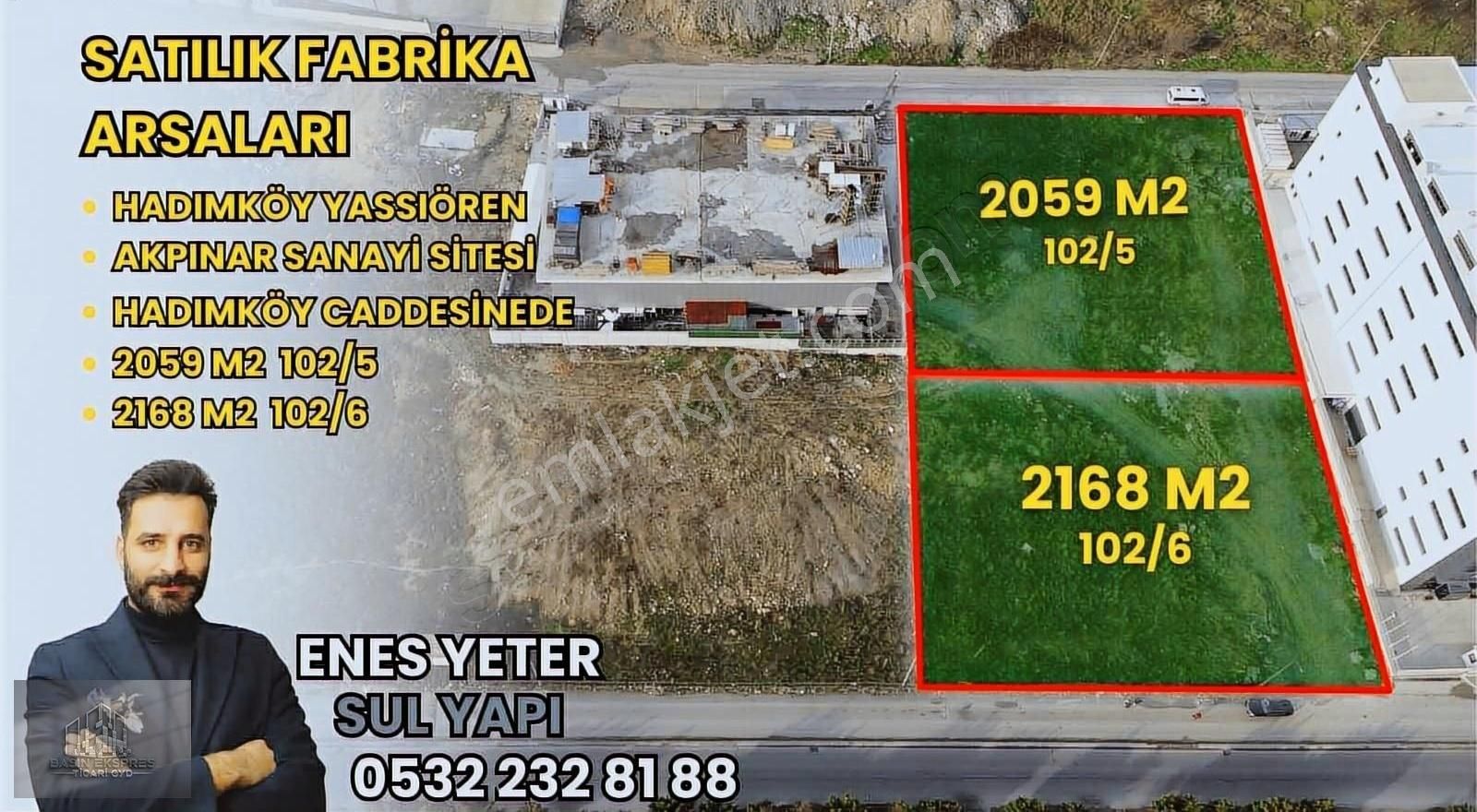 Sulyapıdan Akpınar Sanayi Sitesinde Cadde Cepheli 2 Arsa - Görsel 2