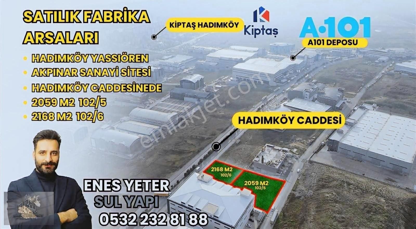 Sulyapıdan Akpınar Sanayi Sitesinde Cadde Cepheli 2 Arsa - Görsel 5