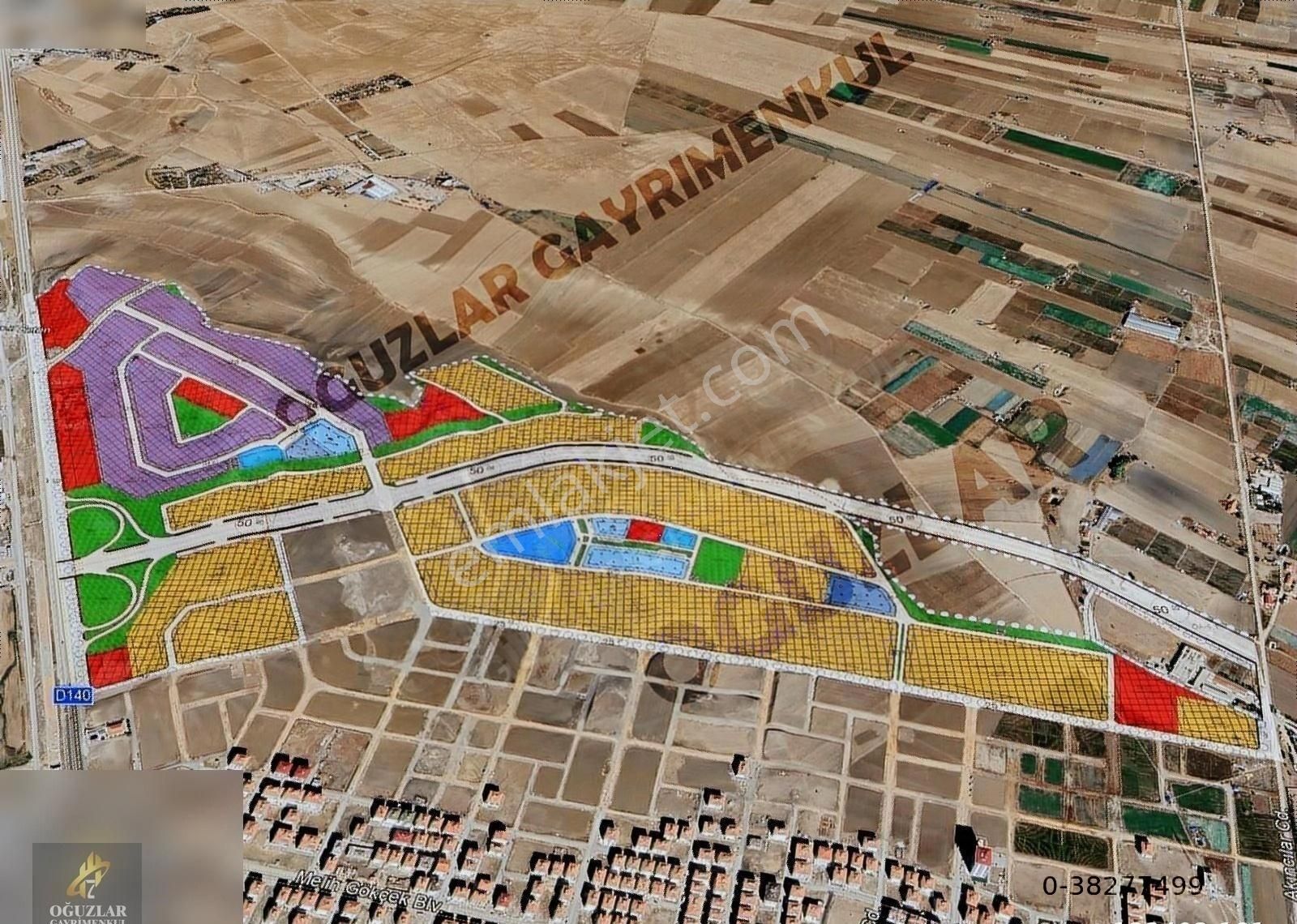 Sincan 29 Ekim Satılık Ticari İmarlı Oğuzlar'dan__ 12 Katlı Doğuyaka Planından 159m2 Konut Hissesi