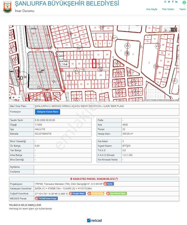 Haliliye Devteyşti Satılık Konut İmarlı Neva Emlak'tan Süleymaniye Mah Fırsat Arsa