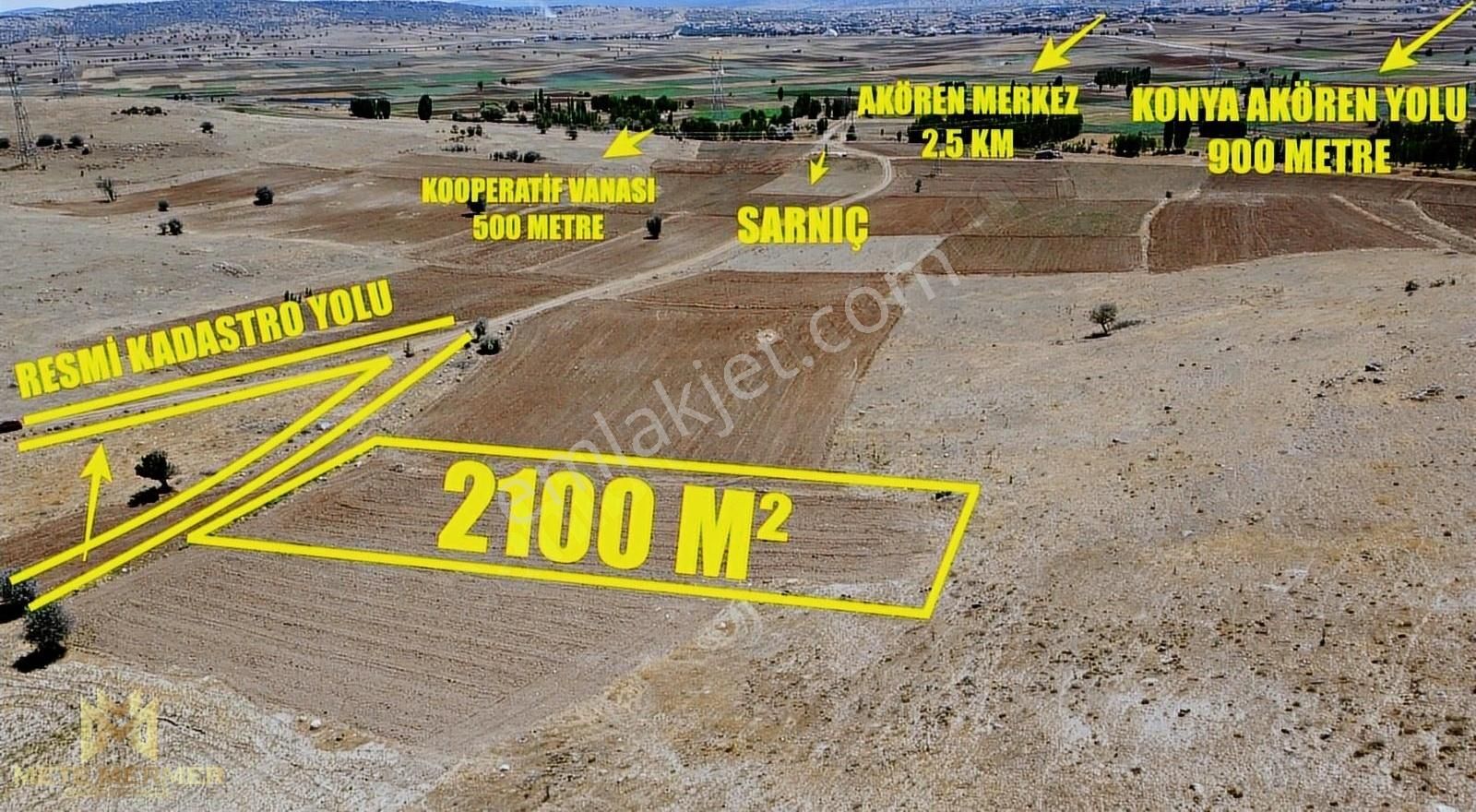 Akören Tülce Satılık Tarla Mete Mermer'den Akören Tülcenin En Hesaplısı 2100 M²