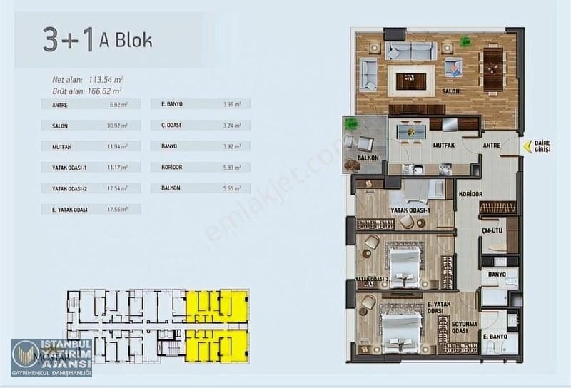 Küçükçekmece Atakent Satılık Daire Mostar Atakent Sitesinde Fırsat Satılık 3+1 Sıfır Daire (167)m2