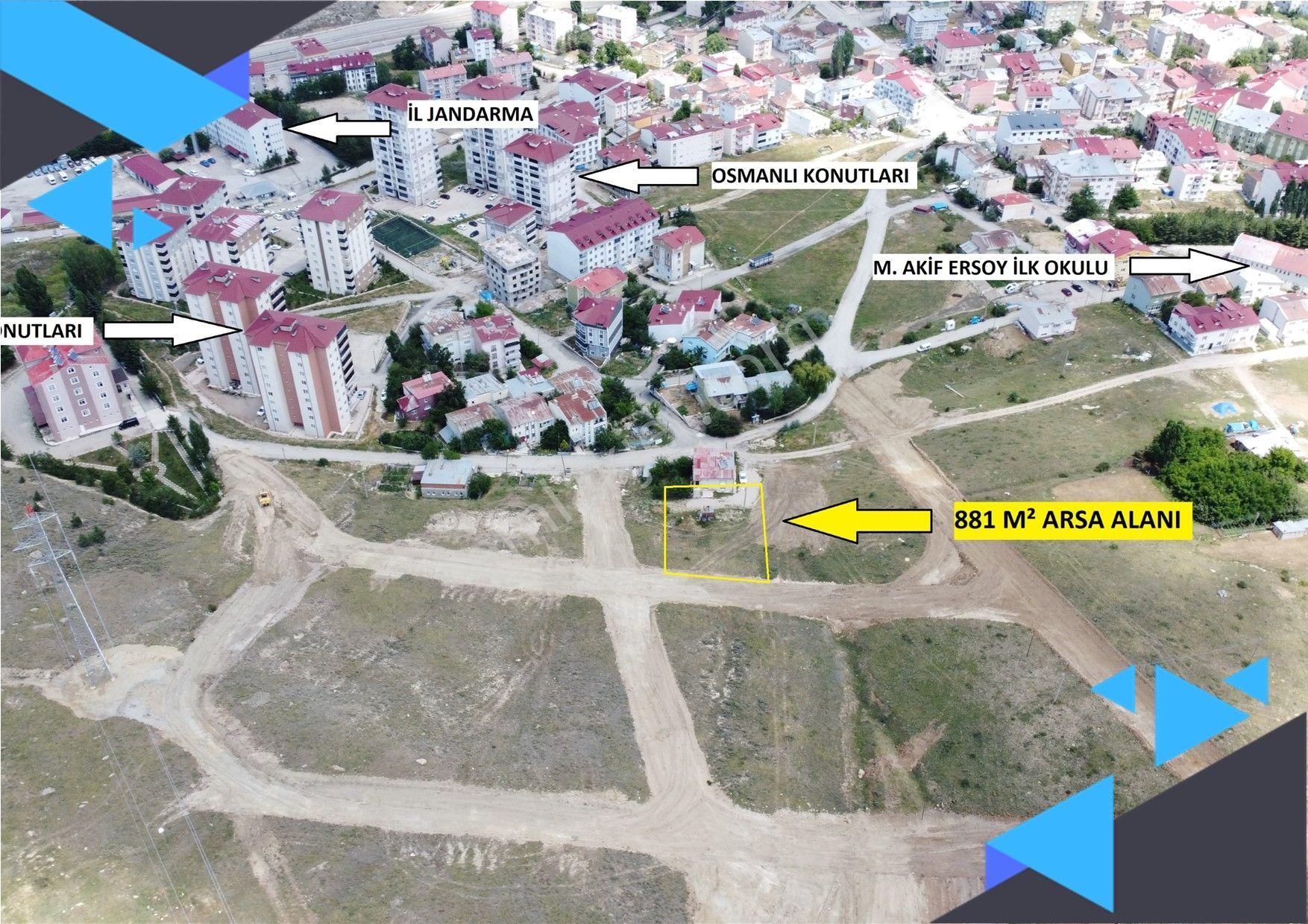 Bayburt Merkez Esentepe Satılık Konut İmarlı Esentepede 4 Kat İmarlı 881 M² Satılık Arsa