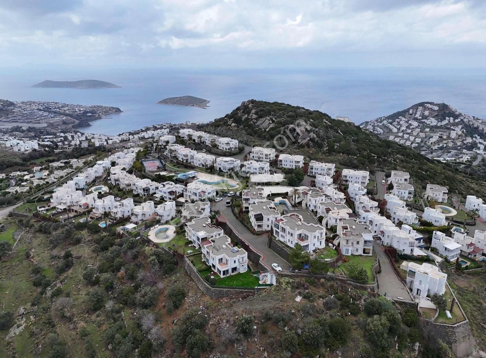 Bodrum Geriş Satılık Villa Prestijli Mükemmel Sitede Kelepir Fiyata 4+1 Villa Kaçmaz