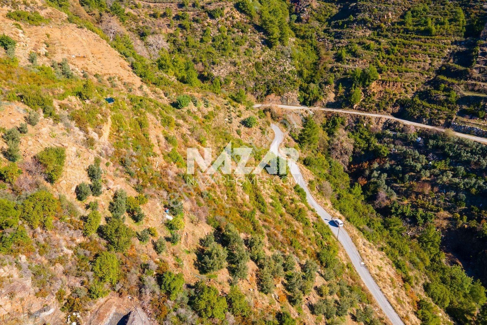 Alanya Elikesik’te 1.465 M² Deniz Manzaralı Satılık Tarla