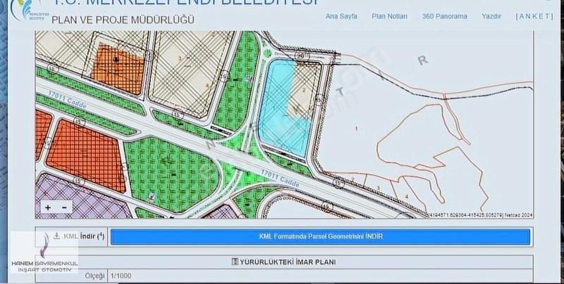 Merkezefendi Kumkısık Satılık Sanayi İmarlı Hanem Den Kumkısıkta Çevre Yoluna Sıfır Köşe İmarlı Parsel