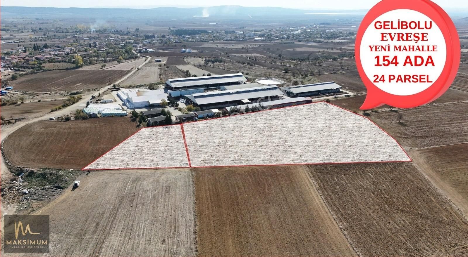 Gelibolu Evreşe Bld. (Yeni) Satılık Tarla Gelibolu Evreşe Yeni Mahallede Satılık 10.470 M² Tarla