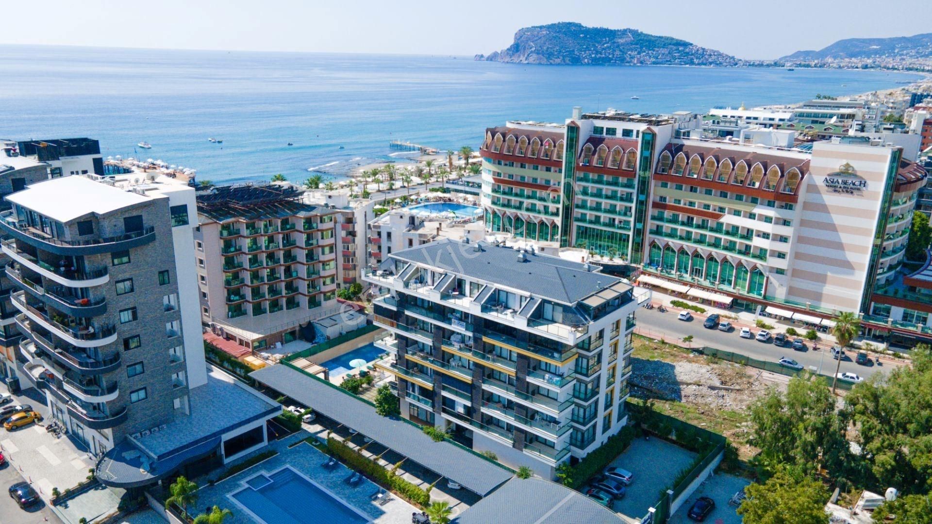 Alanya Tosmur Satılık Daire Apartment 2+1 Oba Sea View 50m From The Beach İkamet