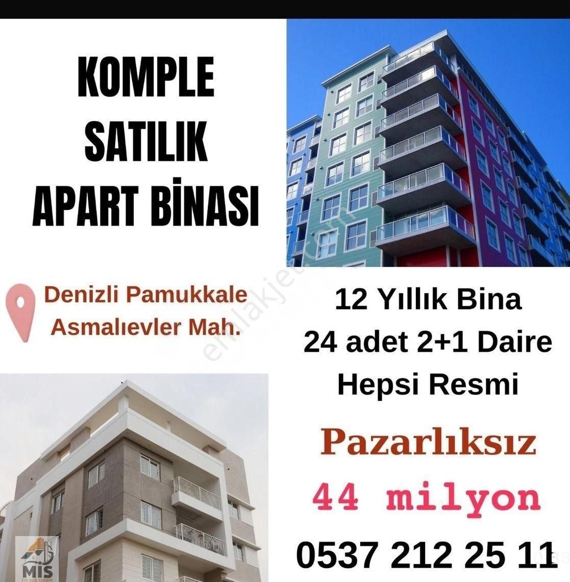 Pamukkale Asmalıevler Satılık Bina Paü Yakınında Komple Satılık Apart Binası