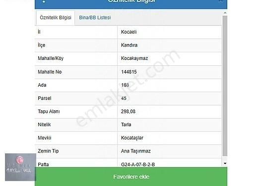 Kandıra Kocakaymas Satılık Tarla Kandıra Kocakaymas Da Baraj Manzaralı Satılık Fırsat Arazi