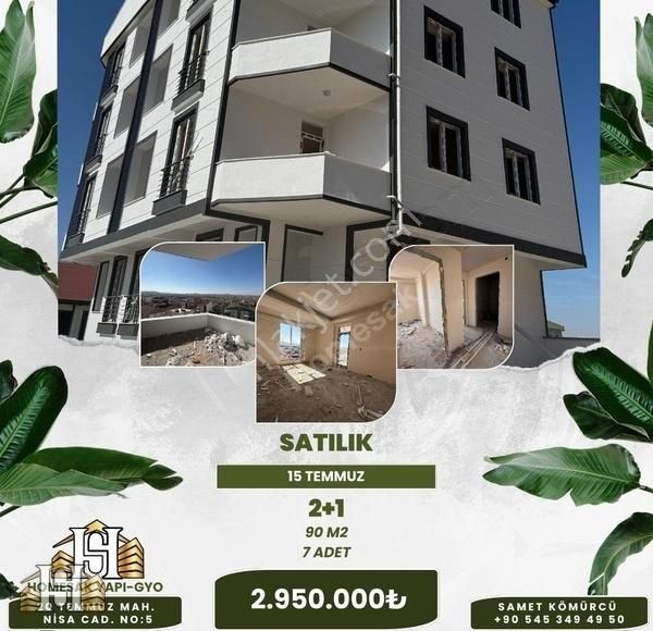 Nevşehir Merkez 15 Temmuz Satılık Daire Homesak Yapı Gyo' Dan Satılık 15 Temmuz Da 7 Adet 2+1 Daireler