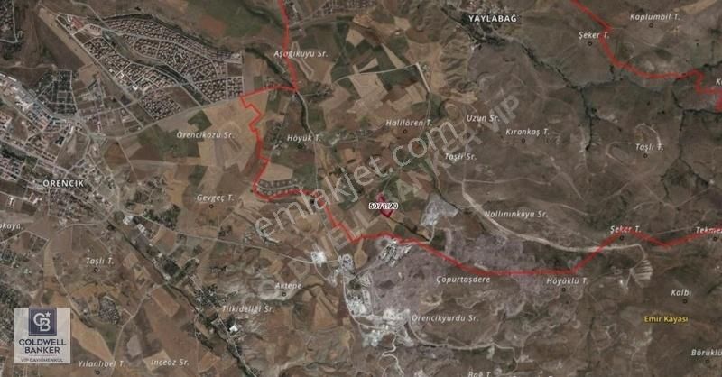 Gölbaşı Yaylabağ Satılık Tarla Gölbaşı Bursal'da İmara Sınır Yatırımlık 1000m2 Tarla