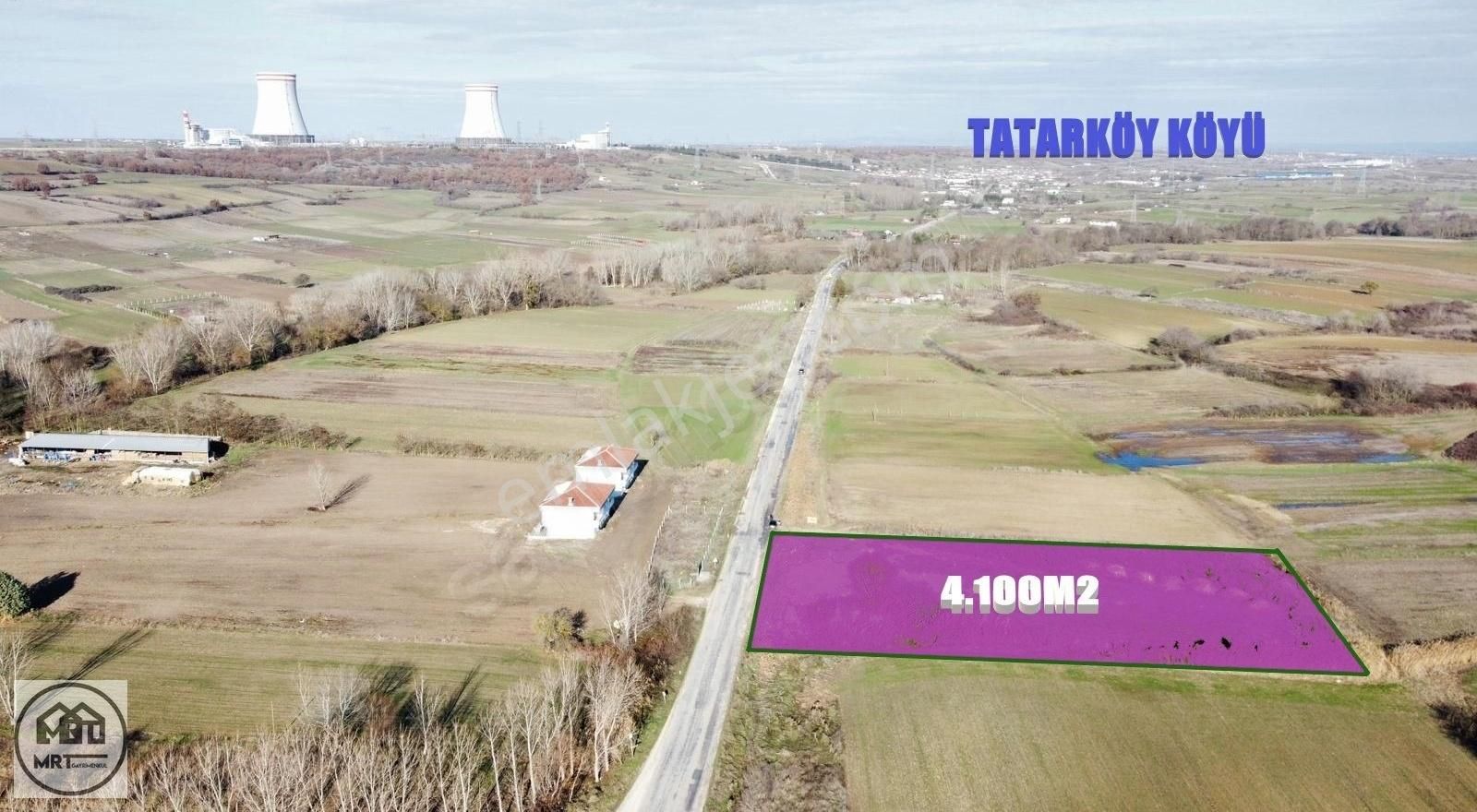 Lüleburgaz Tatarköy Köyü Satılık Tarla Tatarköy'de Yol Üzeri Satılık 4.100 M2 Tarla