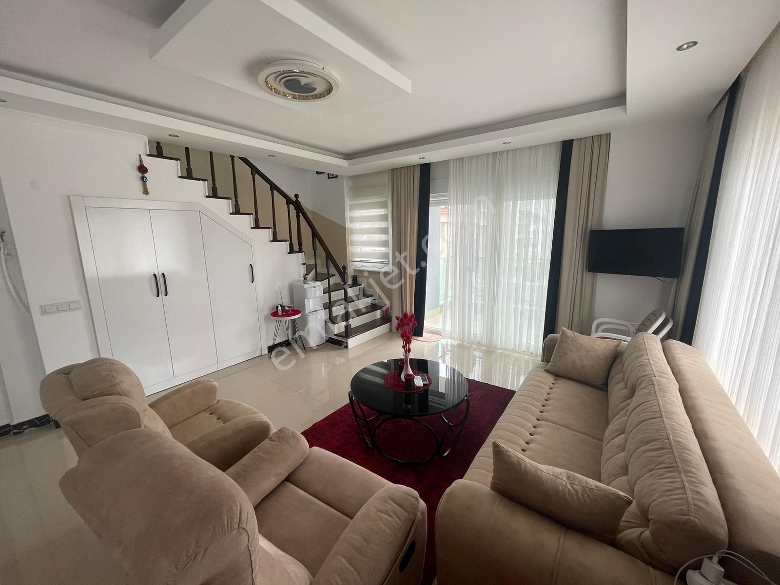 Alanya Kestel'de Lüks Eşyalı 2+1 Dubleks Daire Satışta - Görsel 13