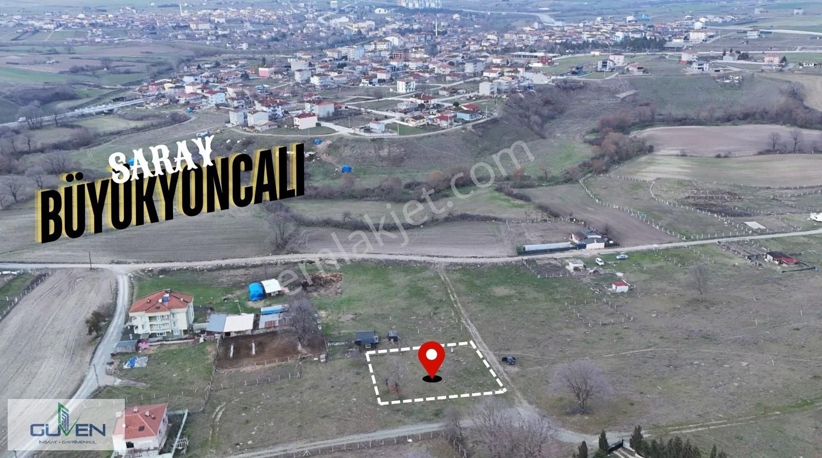 Saray Bozoba Satılık Konut İmarlı Güven'den Saray'da 250m² İmarlı Tek Tapu Yola Cephe Arsa.....