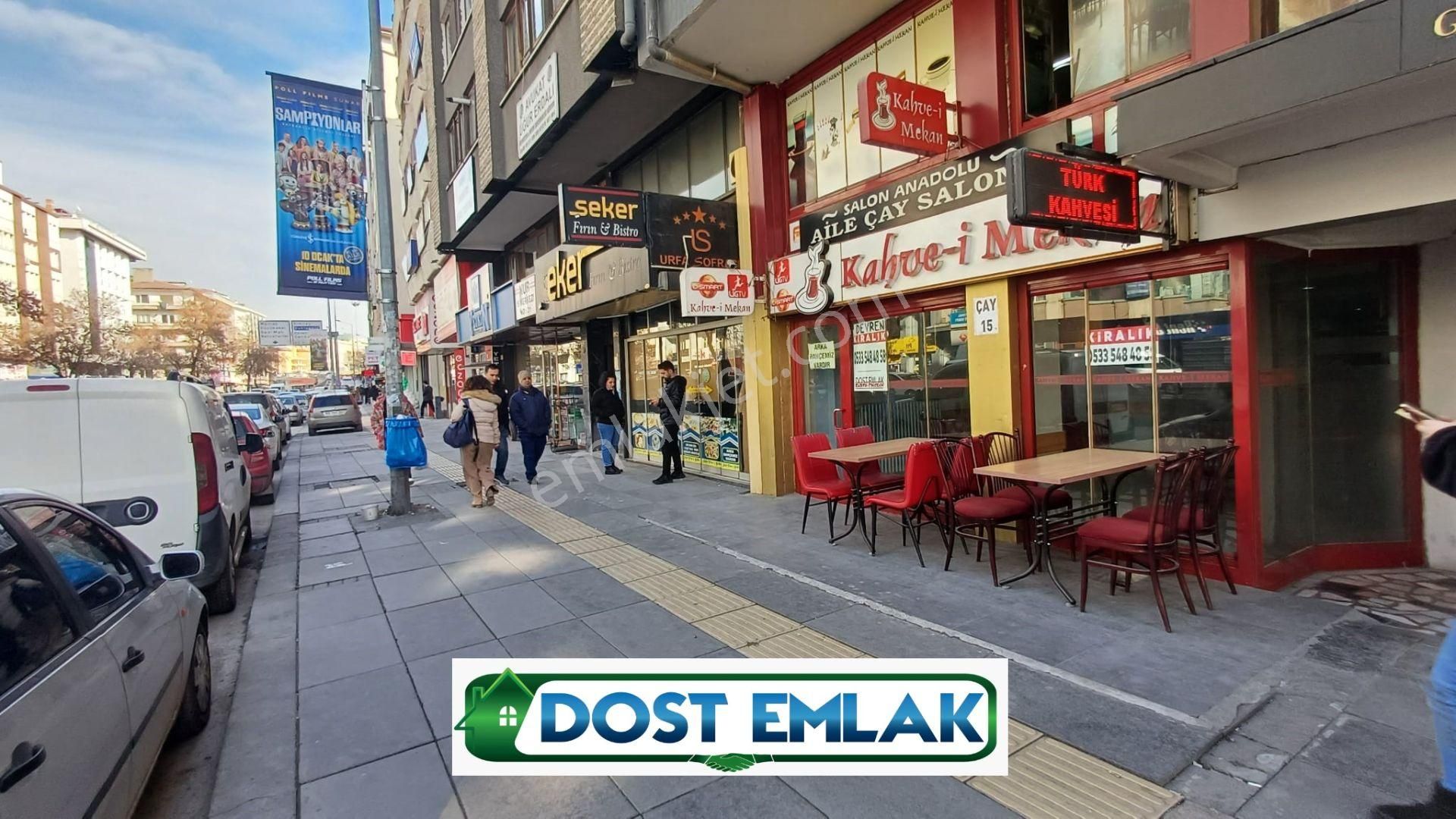 Çankaya Korkutreis Devren Dükkan & Mağaza Strazburg Cadde Üzeri İşlek Nokta Devren Kiralık Kahvehane