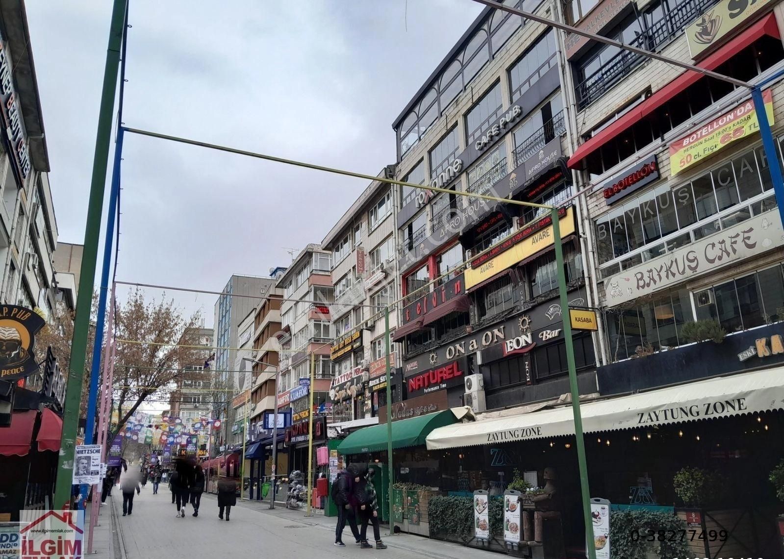 Ankara Çankaya Satılık Kafe & Bar Konur 1 Sokak'ta Satılık 135 M2 Ön Cephe