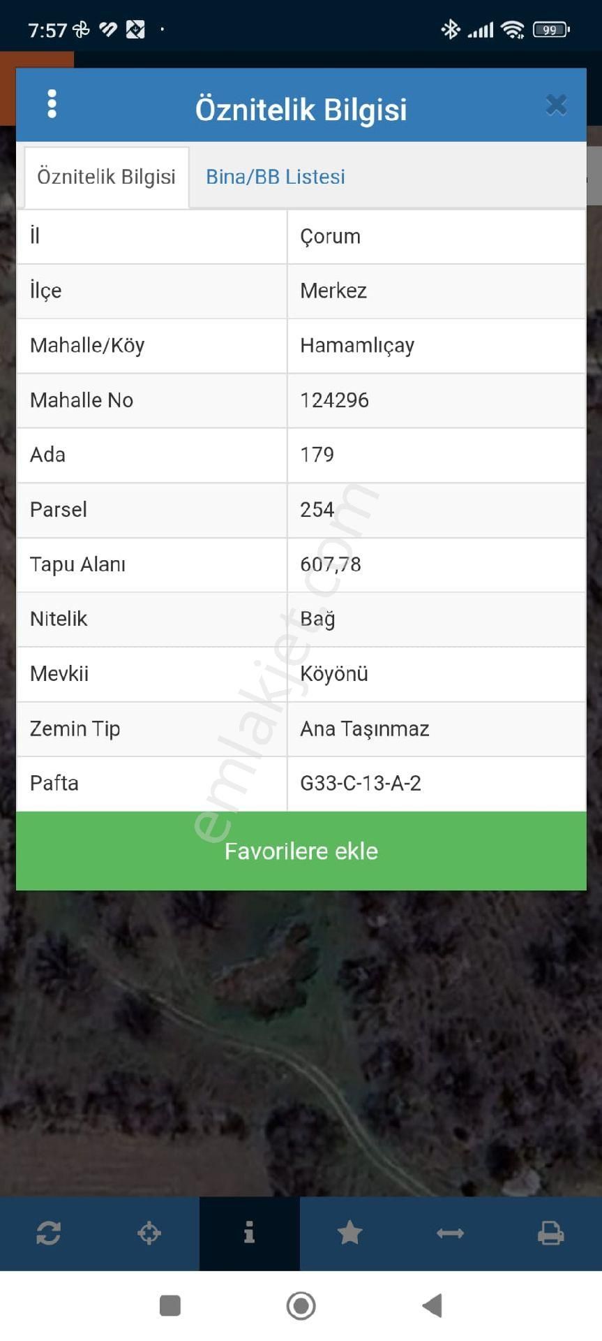 Çorum Merkez Hamamlıçay Köyü Satılık Bağ & Bahçe Çorum Merkez Hamamlı Çayköy Bağ Bahçe