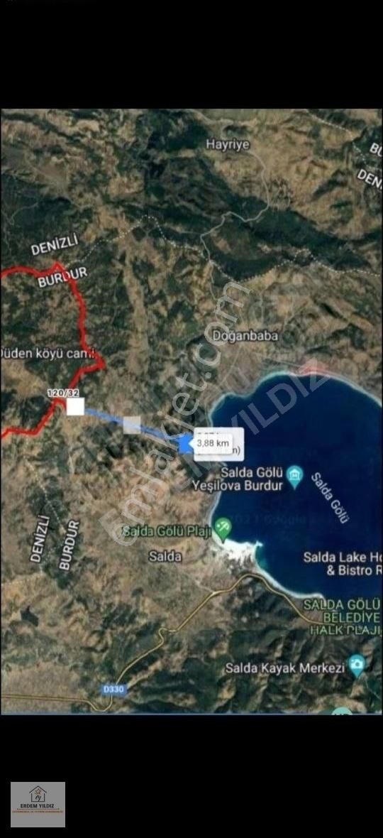 Yeşilova Düden Köyü Satılık Tarla Erdem Yıldız'dan Burdur Yeşilova Düden'de 907,27 M² Uygun Tarla