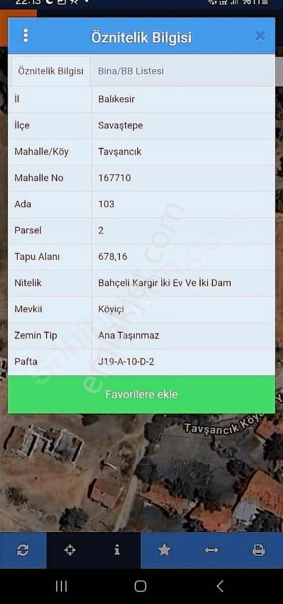 Savaştepe Tavşancık Satılık Villa İmarlı Savaştepe Tavşancık Mahallesi Merkeze 6 Km Köy Evleri Ve Arsalar