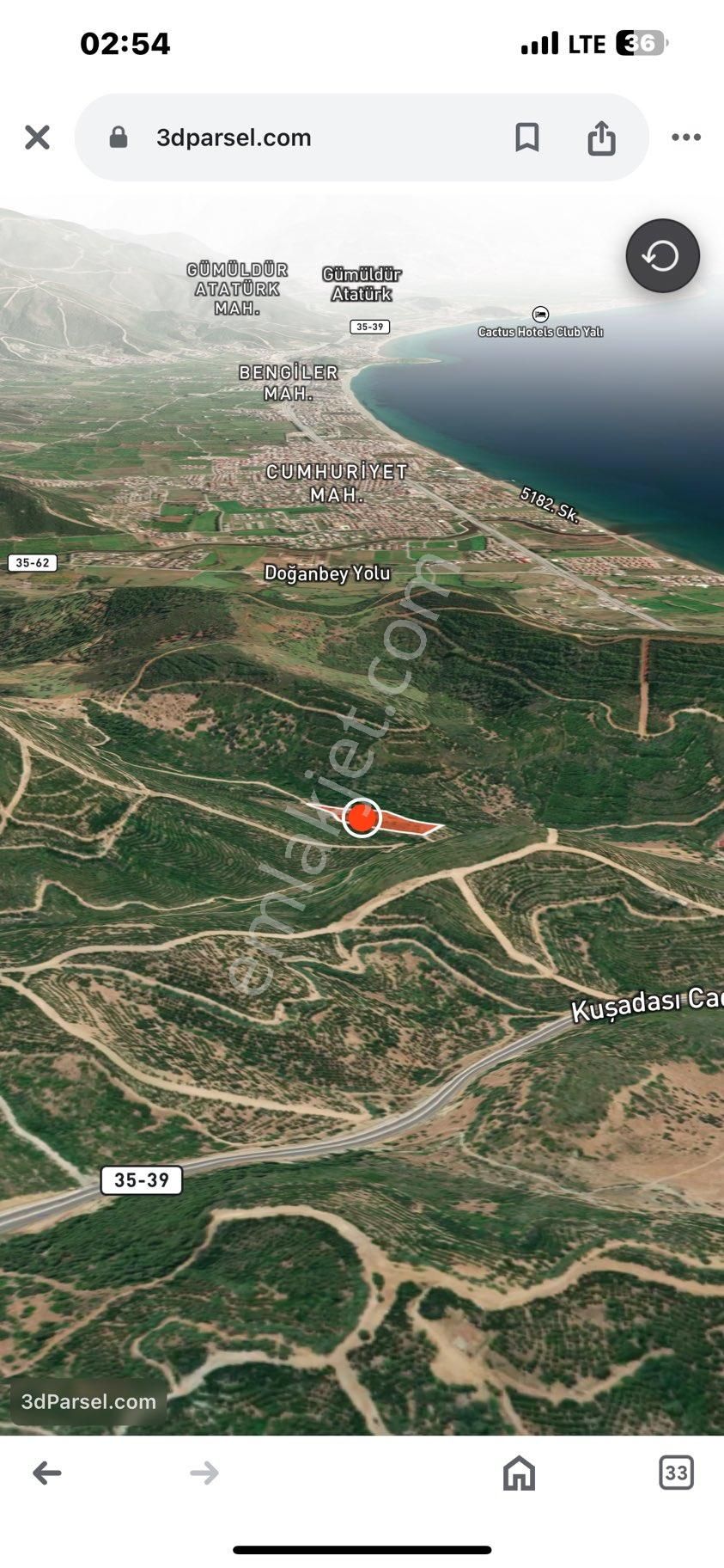 İzmir Seferihisar Atatürk Mahallesinde 228m2 Parseller Doğa İçinde - Görsel 4