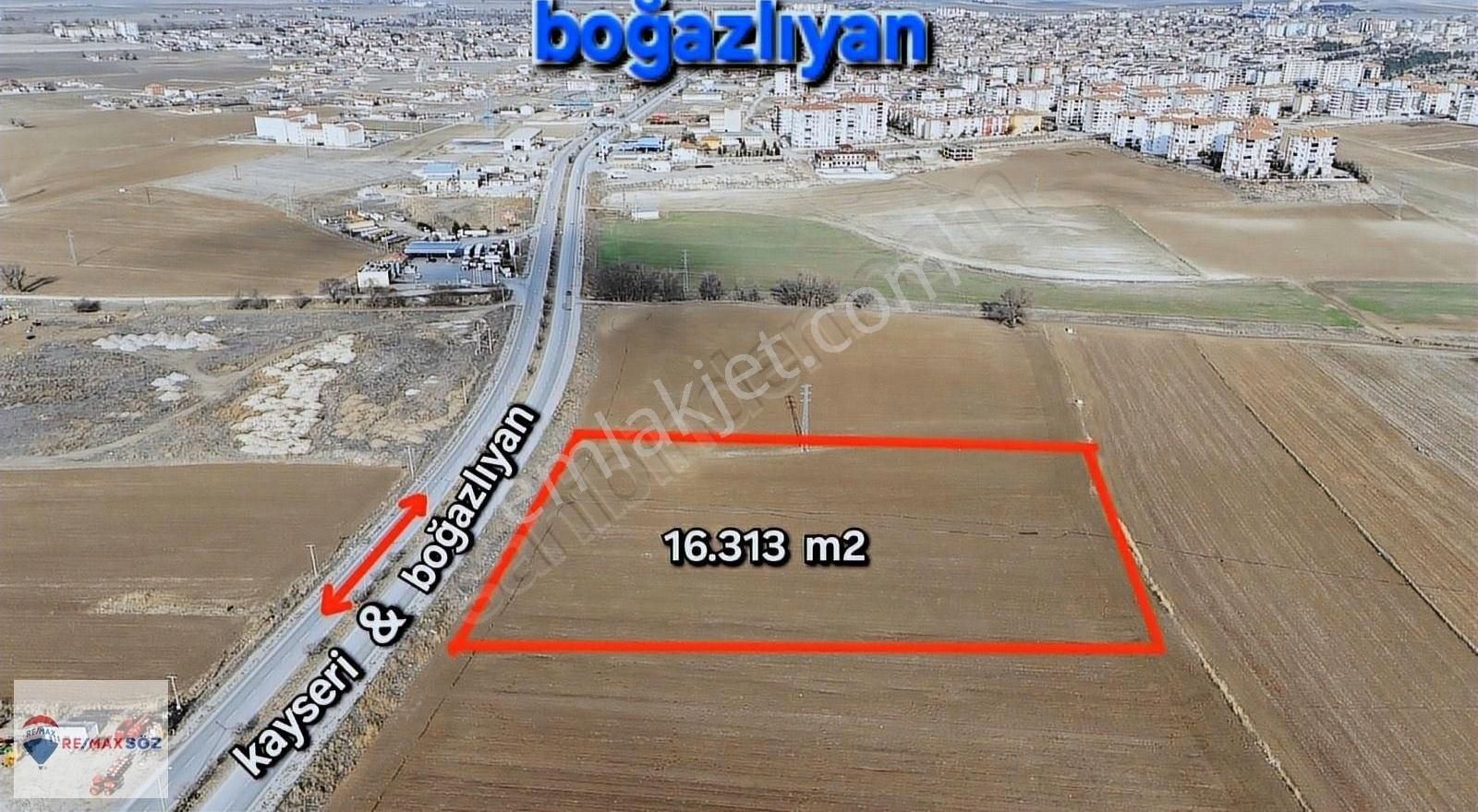 Boğazlıyan Mevlana Satılık Tarla Boğazlıyan Anayol Üzerinde Satılık Arsa 16.313m2