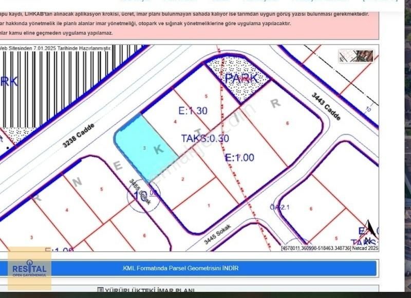 Atakum Alanlı Satılık Konut İmarlı Alanlı Mahallesi'nde Fırsat Satılık Arsa