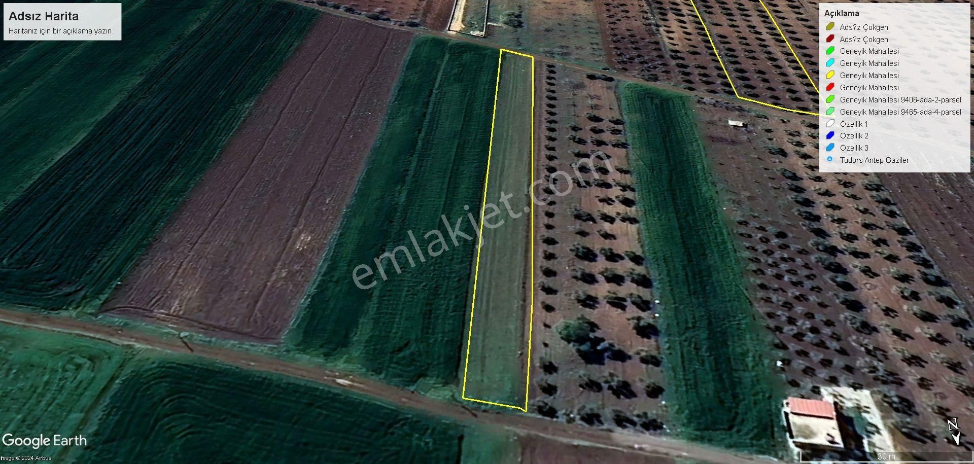 Şahinbey Burç Karakuyu Satılık Tarla Mesken Emlakdan İmara 500 Metre Mesafede İki Başı Resmi Yol