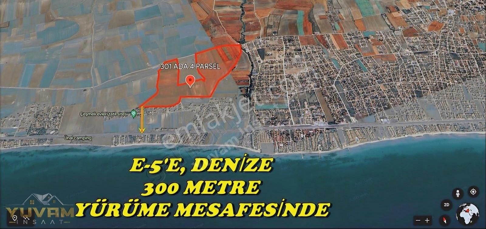 Marmaraereğlisi Çeşmeli Satılık Tarla Yuvam Arsa Ofisi Ve Kuyumculuktan 230 M2 İmarlı Fısrat Arsa !!!!