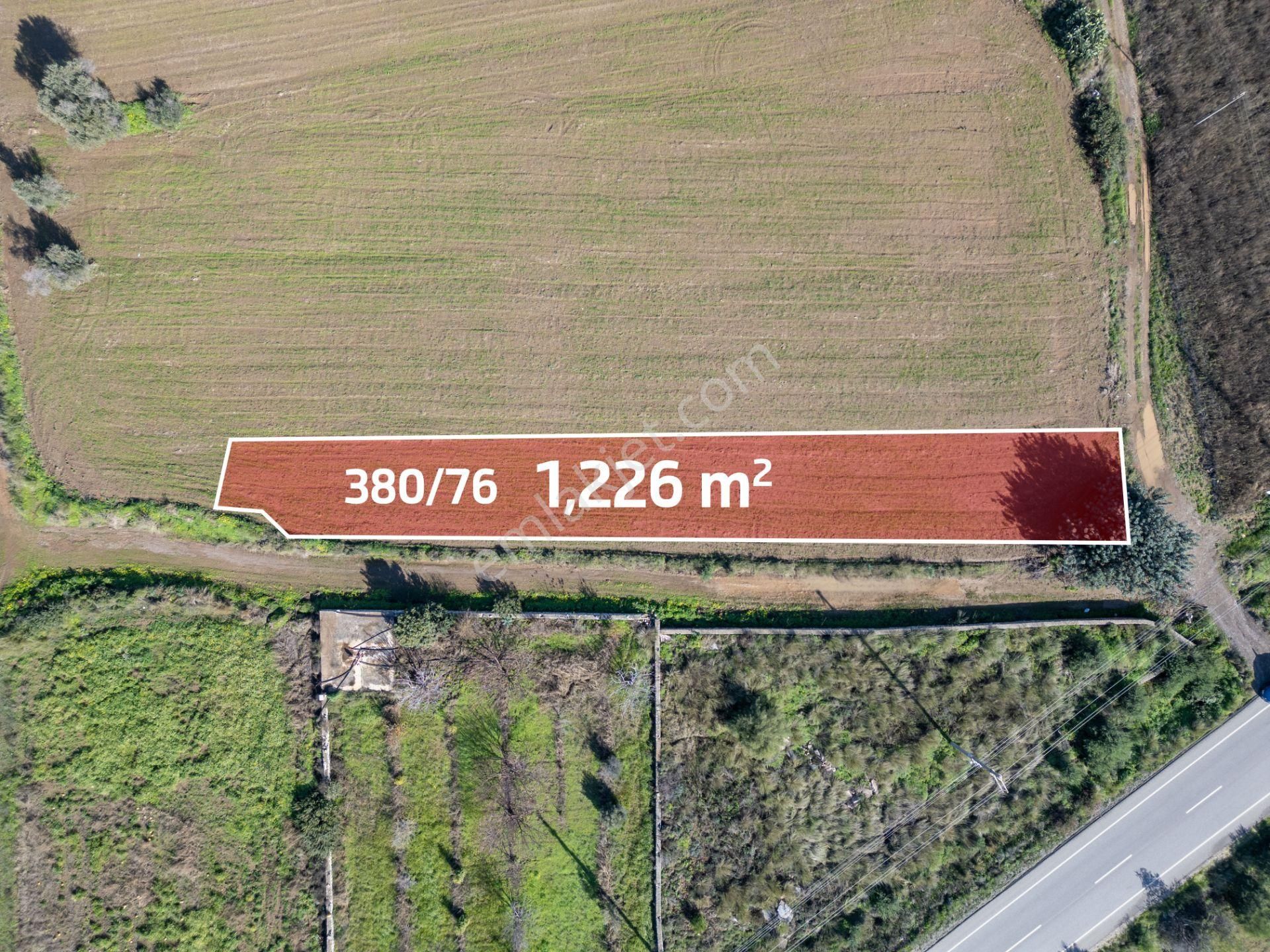 Datça Kızlan'da Ana Yola Yakın 1226m2 Satılık Tarla - Görsel 2