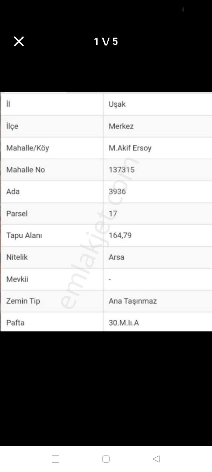 Uşak Merkez Mehmet Akif Ersoy Satılık Konut İmarlı Sahibinden Uşak Merkez Mehmet Akif Ersoy Mahallesi 2 Buçuk Kat İmarlı 165 Metrekare Arsa